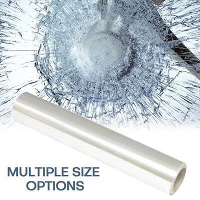 4/8 Mil Clear Window Film Security And Safety Shatterproof Glass UV Protection • $24.97