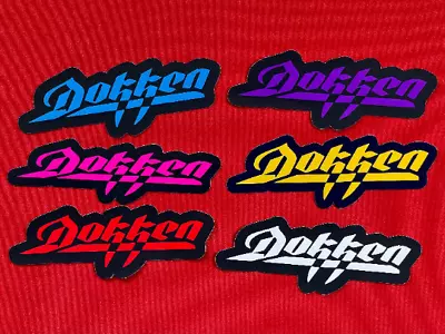 Dokken Band Logo Vinyl Sticker Layered Decal Heavy Metal Hair Die Cut Cinderella • $4