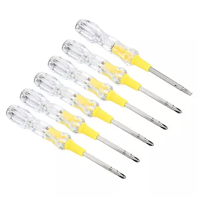 Voltage Tester AC 150-500V Slotted And Phillips Screwdriver With Neon Tube 6pcs • $15.93