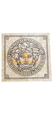 £681.31 • Buy 75 X 75 Cm White Marble Versace Design Coffee Table Top Decorative Interior