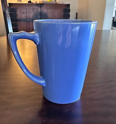 Vintage Homer Laughlin Riviera Art Deco Fiesta BLUE Handled Coffee Tea Mug • $39