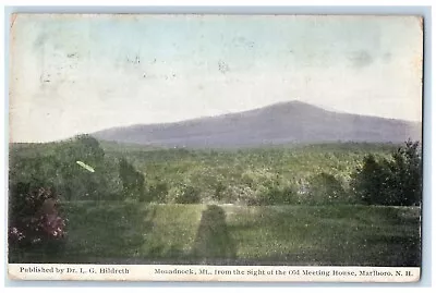 1916 Monadnock Mt. From Sigth Old Meeting House Marlboro NH Antique Postcard • $14.98