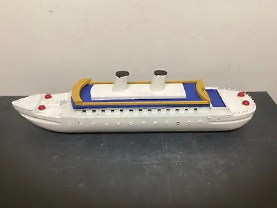 Vintage Large Timber Cruise Ship Model Boat 57cm • $79