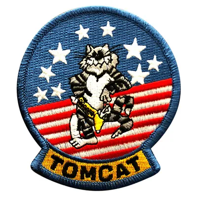 Tomcat Embroidered F-14 Patch [Iron On Sew On 3.5 X 3.0 - TC1] • $7.75