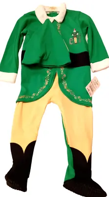 Baby Boys Girls Green 'Elf' Christmas Xmas Outfit Age 9-12 Months George • £7