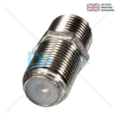 F Type Connector Coupler For Joining Satellite Virgin For Sky + HD Q Cables • £1.95