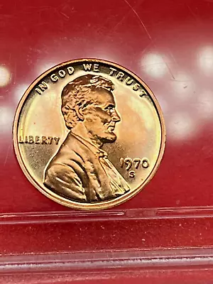 1970-s Lincoln Memorial Proof Cent  From Us Mint Proof Set • $0.99