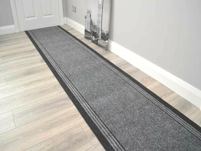 £120 • Buy Grey Rubber Back Kitchen Mats Long Hallway Rug Heavy Duty Hall Runner Anti Slip 