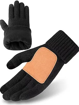 Winter Gloves Men Cold Weather Gloves For Women Wool Knitted Warm Thinsulate... • $13.98