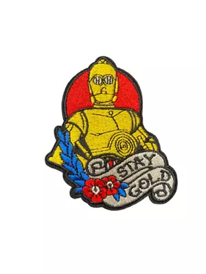 Star Wars C-3PO Stay Gold Robot Movie Patch Iron On/Sew On • $5