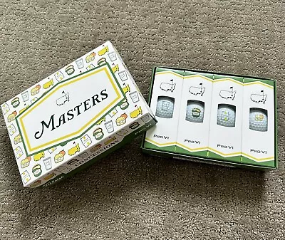 Masters Concession Logo Titleist Golf Balls Pro V1 New 2024 Limited Edition Box • $61