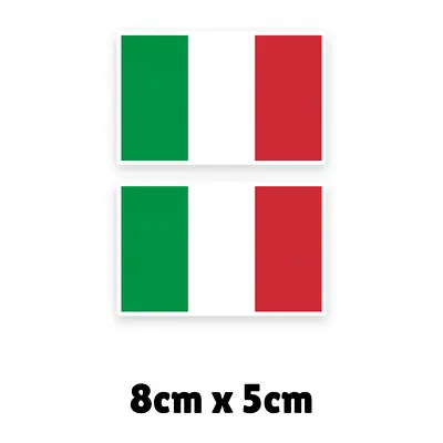 2pcs Italy Italian Flag Car Motorcycle Laptop Sticker Decal • $4.99