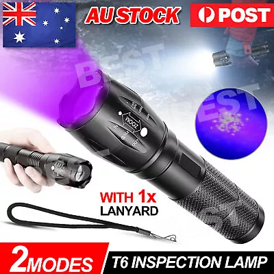 High Powered 990000lm Torch Ultra Violet LED Flashlight UV Light Inspection Lamp • $10.95