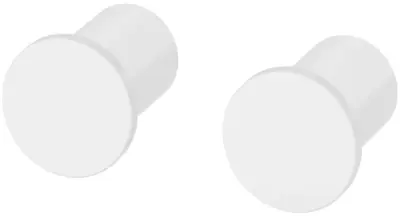 2x IKEA Bangbula Bathroom Wall Hooks Coat Hooks Hanger Concealed Screws - White • £4.99