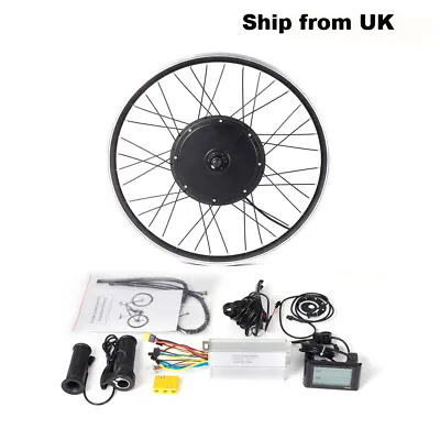 UK 48V 27.5  Electric Bicycle Motor Conversion Kit Front Rear Wheel EBike 1500 • £219