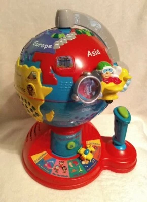 $16 • Buy VTech Fly & Learn Globe Joystick Hands On Interactive Educational Talking Preown