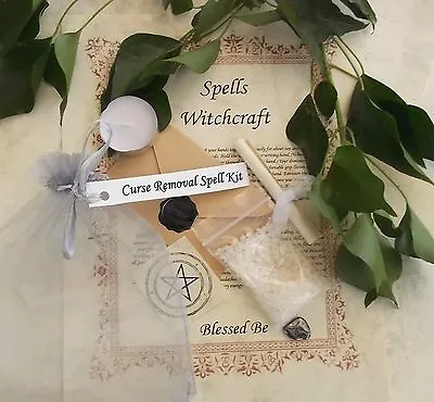 Curse Or Hex Removal Spell Kit  Votive Candle  Magic Wicca Created By A Witch • £4.95