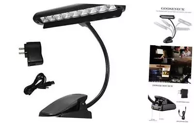  Music Stand Light Clip On Piano Lights 9 LED Orchestra Light Book Lamp  • $29