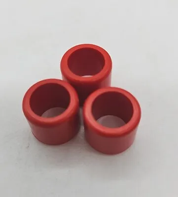 MECCANO PIECES PART OF JUNIOR CONSTRUCTION SET SPARE RED TUBE PLASTIC EASY X3 • £1.90