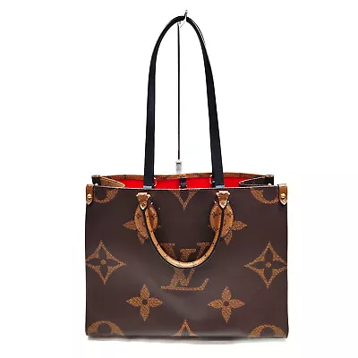 Louis Vuitton LV Tote Bag M45321 On The Go MM Brown Monogram Giant 1265924 • $760