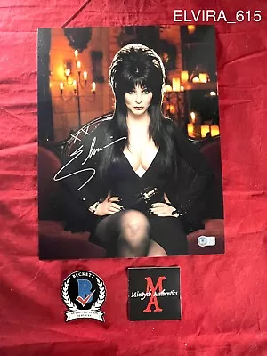 Elvira Cassandra Peterson Autographed Signed 11x14 Photo Beckett COA Horror • $104.99