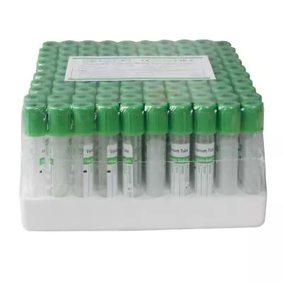 Blood Collection Tubes CE Sterile Medical 12 X 75mm Vacuum Heparin Sodium Tubes • $27.99