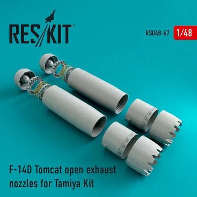 1/48 ResKit RSU48-0067 F-14D Tomcat Open Exhaust Nozzle Upgrade Set • $33