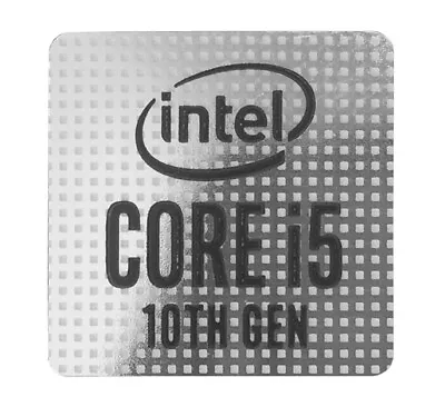 1 Pcs CORE I5 10th GEN Silver Skylake Sticker Logo Decal 18mm X 18mm Generation • $2.70