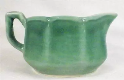 Mt Clemens Pottery Petalware Creamer Green Pottery Vintage Cream Pitcher • $39.99