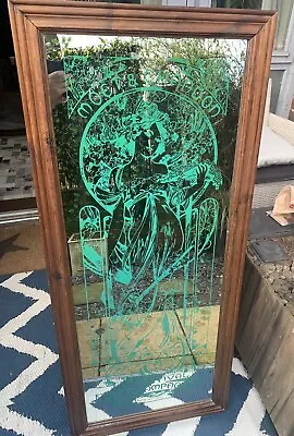 Large Vintage Alphonse Mucha 'Moet & Chandon: La Festival Du Champagne Mirror • £90