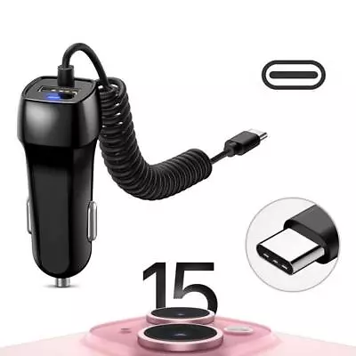 USB Port Fast Car Charger Adapter For IPhone 15 Pro Plus/15 Max/15 ProB M7O2 • $7.84