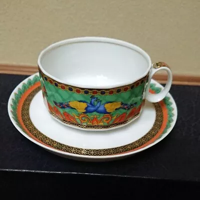 Versace Rosenthal Collaboration Marco Polo Tea Cup & Saucer From Japan • $145.99