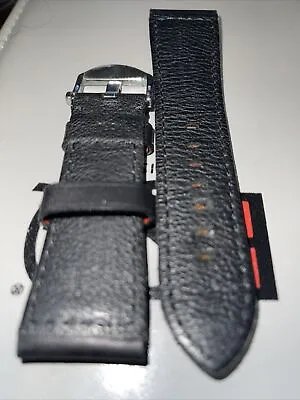 $175 • Buy OEM Panerai Strap BLACK 24/22  With Buckle POLISHED