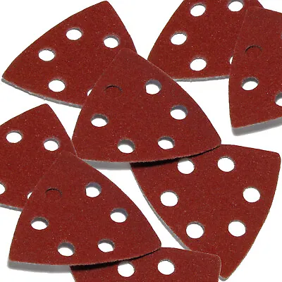 Hilka Detail Sanding Pad Set. 15pc Triangular Hook & Loop DETAIL SANDING PADS • £3.69