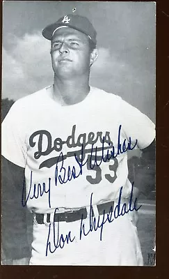1957 J.D. McCarthy Baseball Postcard Don Drysdale Los Angeles Dodgers • $9.95
