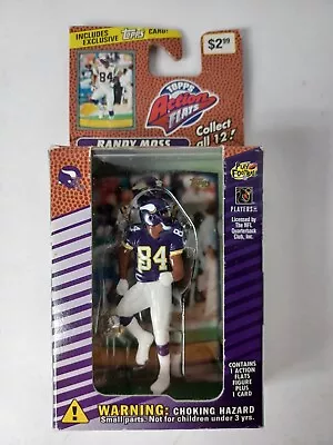 Randy Moss NFL Minnesota Vikings 1999 Topps Action Flats Figure With Card NIB • $9.98