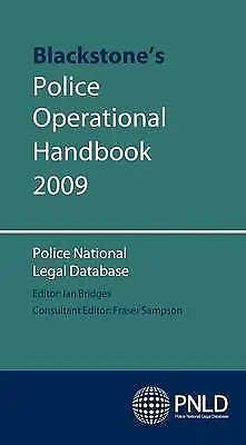 £4.18 • Buy (PNLD), Police National Legal Database : Blackstones Police Operational
