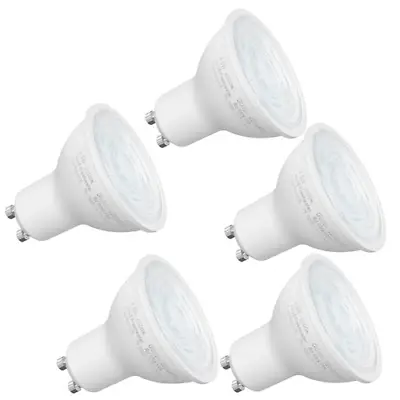 5 Pk X LED GU10 3.5W -6500K Bulbs Cool White - 50W Halogen Spotlight Equivalent • £8.95