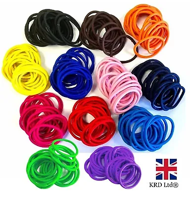 20 X Quality COLOURFUL HAIR BANDS Elastics Bobbles Girls School Ponies Ties UK • £3.64