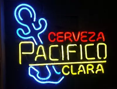 Cerveza Pacifico Clara Anchor Beer 20 X16  Neon Light Sign Lamp Bar Open Decor • $130.79