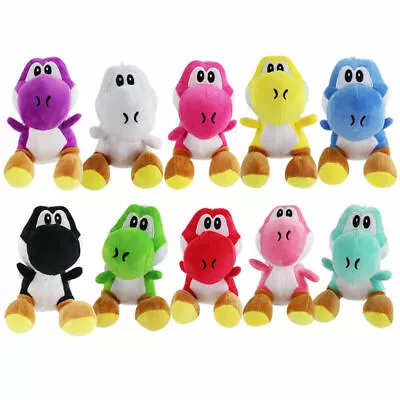 Super Mario Bros .Green   Black Red Yellow Yoshi Stuffed Plush Toys Kids Gift • $98.99