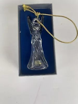 Mikasa Vintage Crystal Heavenly Music Angel Ornament 4.5 Inches In Box • $20.19