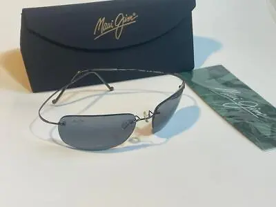 New Maui Jim Kapalua Polarized Titanium Sunglasses 502-02 Gunmetal/Grey Sport • $279