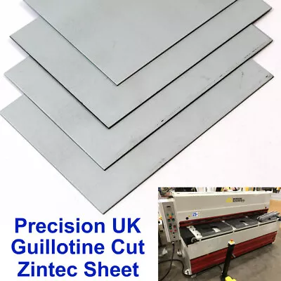 £4.51 • Buy ZINTEC Coated Mild Steel SHEET Metal Plate 0.9mm To 3.0 Mm Guillotine Cut 