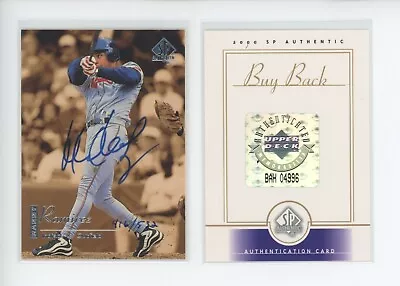 Manny Ramirez Auto /532 2000 Sp Authentic Buyback 1999 On Card Autograph Sp • $79.99