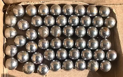 Vintage Japanese Steel Etched Engraved Pachinko Balls LOT OF 50 • $25.99