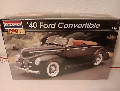 Monogram Pro Modeler 1:25 Model Kit '40 Ford Convertible 85-5961 Sealed NICE • $22.99