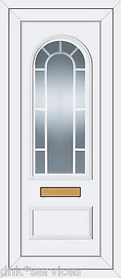 White Full Height Upvc Door Panel ( Canterbury Georgian ) Cut Size For Free • £220