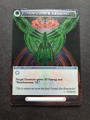 * Carnivore's Keening Rare Foil Mugic Beyond The Doors 158/222 Chaotic TCG • $5