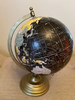 World Map Globe 12  Vintage Antique Desktop Table Decorative Globe Earth On Base • $67.43